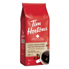 Tim Hortons Original Coffee, Coarse Grind Bag, Medium Roast, 300g