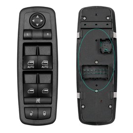 Master Power Window Control Switch for Chrysler Town & Country/Dodge Grand Caravan 2010 2011 10 11 Mini Cargo Passenger, Driver Side Window Door Lock Controller Switch 04602535AH 04602535AI