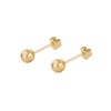 9ct yellow gold 4mm ball stud earrings