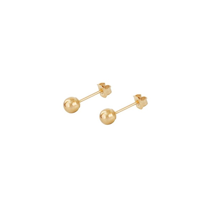 9ct yellow gold 4mm ball stud earrings