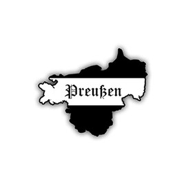 Sticker Prussia Outline Home West Prussia Pomerania Poland 6 x 7 cm A845
