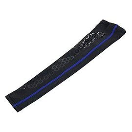 Phiten x Edge Sports Aqua Titanium Arm Supporter IV Blue, M