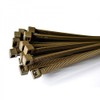 100 x Brown Cable Ties - 100mm x 2.5mm (Zip