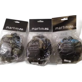 Martini Spa Esponja De Baño Quita Impurezas Exfolia Carbon Activado 3 Pz