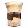 DECHOUS Amber Glass Toothbrush Holder Cup for Bathroom