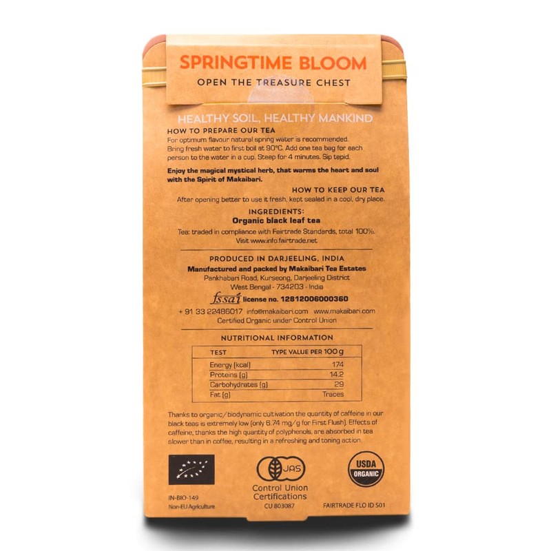 Makaibari Darjeeling Tea since 1857 Springtime Bloom (First Flush Tea)