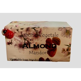 Alchimia Almond Vegetable Handmade Italian Soap Bar With Ladybug Charm Decorative Paper Wrap10.5 Oz 10.5 Oz