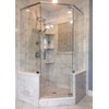 9'' Natural Marble Corner Shower Shelf for Bathroom, Marble Corner