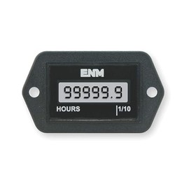 Hour Meter, LCD, 2-Hole, 4.5 to 28VDC