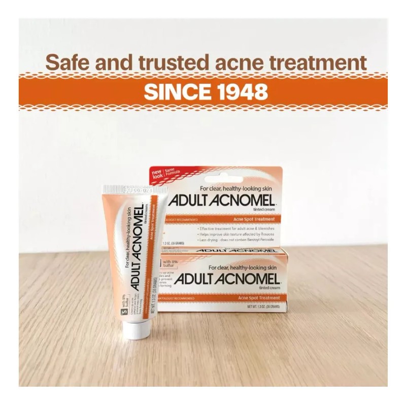 Acnomel Crema Para Adultos Acne 36gr 1.3oz