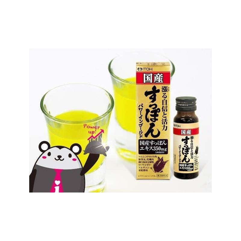 井藤漢方製薬 国産 すっぽん パワーインG 50ml 国産すっぽんエキス マムシ トナカイの角 豚睾丸 牡蠣肉