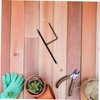 Kisangel 4pcs Outdoor Shepherd Hook Stand Durable Metal Garden Stakes