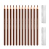 Sumeitang 12 Pcs Light Brown Eyebrow Pencil Set, Pull Cord