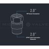 Everflow Supplies BRCPF200-NL 2" Lead-Free Adapter Fitting with a Brass