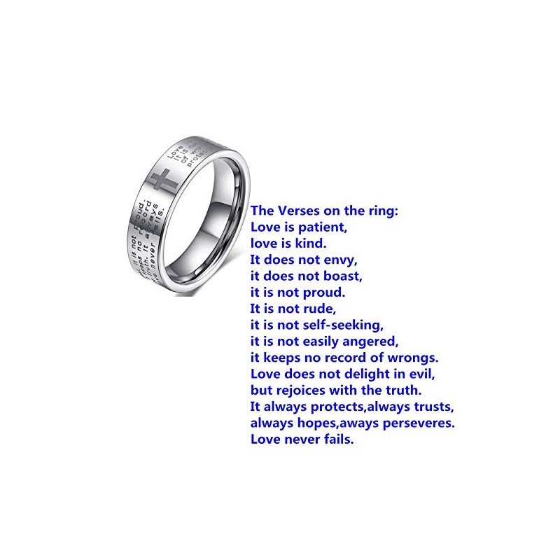 Fashion Month Womens 4mm Tungsten Carbide White Ring Engraved English