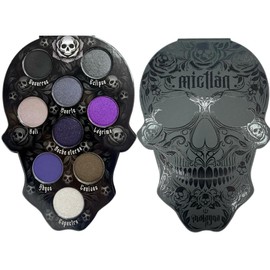 Malagna Cosmetics Paleta de Sombras de ojos 9 colores Mictlán Calavera ultra pigmentadas (Mictlante, Normal)                                          
