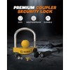 DEEAGLE Trailer Coupler Lock, Include Universal Trailer Ball Lock, 1/4”Dia