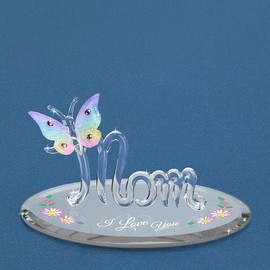 Glass Baron Mom with Butterfly"I Love You"