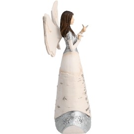Pavilion Gift Company Pavilion Gift Company Elements 82328 Angel Figurine Holding Butterflies, Best Things In Life, 8-Inch , White