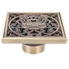 10x10cm Floor Drain Antique Copper Anti Odor Bathroom Floor Drainer