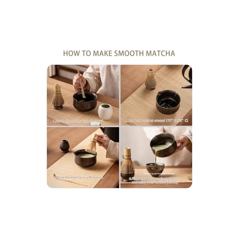 Ochcahser - Juego de té japonés incluye tazón de matcha