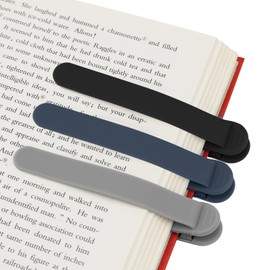 SMUK 3pcs Automatic Bookmark, Cute Silicone Bookmarks for Reading Women Book Lovers Men Teachers, Book Page Markers Book Marks Keeper Reading Accessories Gifts