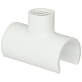 Spears 464 Series PVC Snap-On Saddle, Schedule 40, 1" IPS OD x 1/2" NPT Female