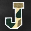 Letter J - Chenille Stitch Varsity Iron-On Alphabet Patch by