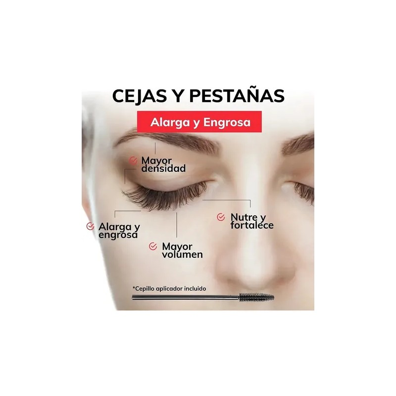 2p Aceite Ricino Orgánico 50ml Suero Crec Pestañas Y Cejas