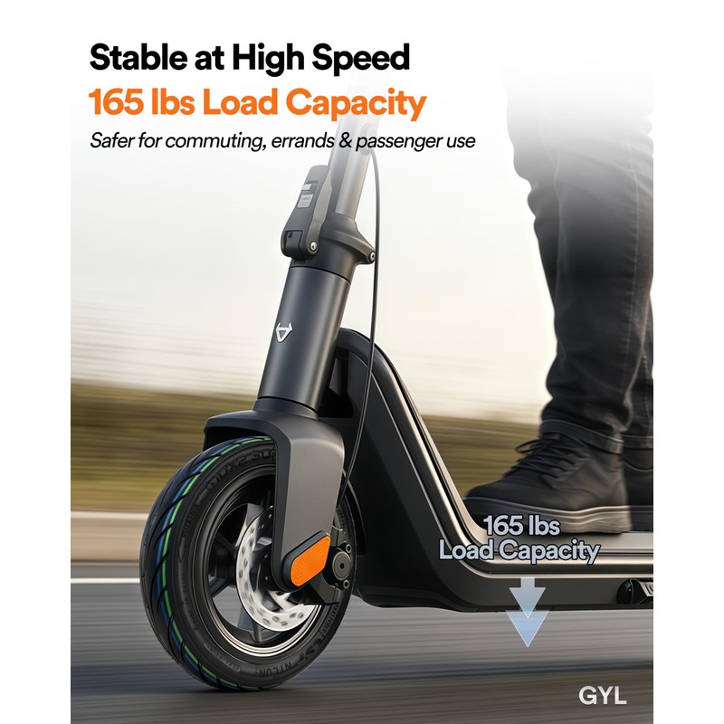 GYL 10x2.30-6.5" Vacuum Tubeless Tire for NIU KQi2 Pro Electric