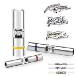 JRready ST6537 IP68 Waterproof Butt Connector Set 12# 16# 20# Butt Splice Connector 30 Pieces