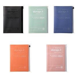 MARK'S 2023/2024 Pocket Calendar B6 Vertical, Storage It, Black