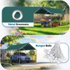 Quictent Carports Replacement Tarp Canopy Top Cover with Bungees Balls,