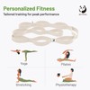 Slim Panda Stretching Strap with Loops, Non-Elastic Yoga Strap for