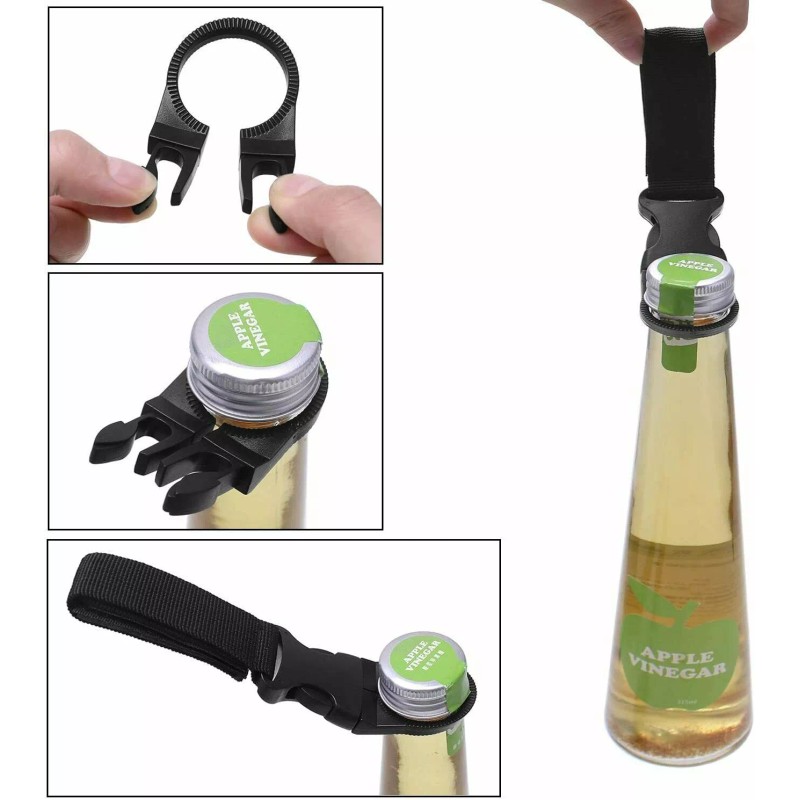 Unbranded Hanging Bottle Buckle Clip Carabiner Portable Mineral Water Bottle