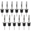 JBtek (12 Pack Stainless Steel Classic Bottle Pourers w/Tapered Spout