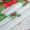 meioro Christmas Day Tablecloth, Snowflake, Santa Claus Rectangle Table Linen,