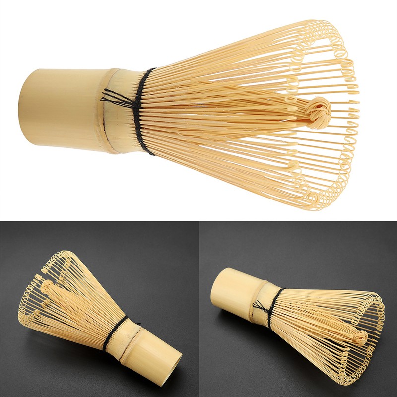 Natural Bamboo Tea Whisk Chasen Preparing Matcha Powder Brush Tool(80