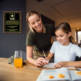 US Army Star Logo - Military Wall Art, This House Is Protected By United States Soldiers Print, Ideal For Home Decor, Office Wall Decor, Living Room Wall Decor or Any Room Decor, Unframed - 8x10