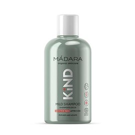 MÁDARA Organic Skincare | KIND Mild Shampoo, 250ml – Organic Certified Baby Shampoo For The Whole Family, Gently Purifies And Softens Hair, Beneficial For Fragile Hair And Sensitive Scalp