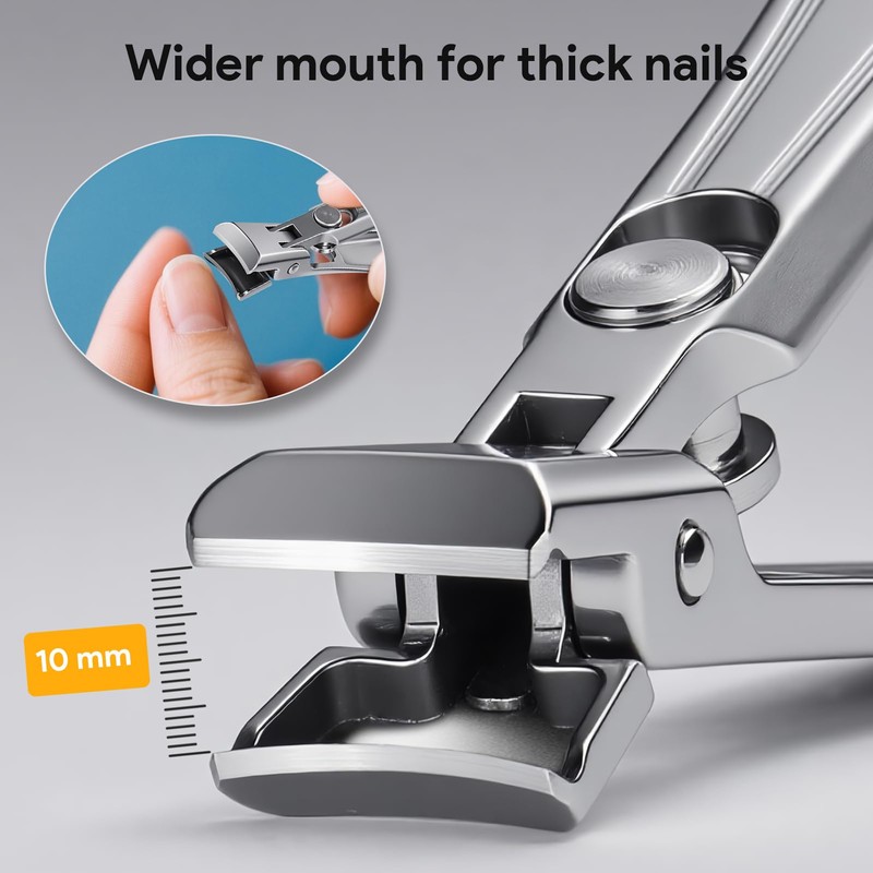 Nail Clippers for Thick Nails, Large Sharp Toe Nail Cutter