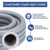 Geowaky 1/2 Inch 10 FT Liquid-Tight Conduit and Connector Kit