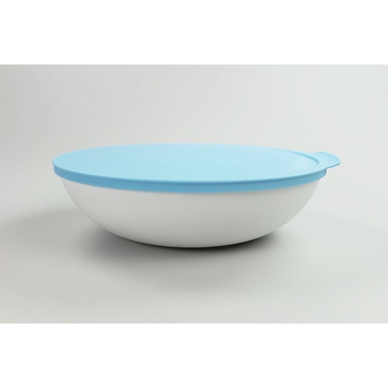 TUPPERWARE Allegra 1.5 L Light Blue White Serving Bowl P