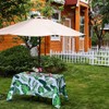 Eternal Beauty 60''X84” Rectangle Tablecloth Waterproof Outdoor Tablecloth with Umbrella