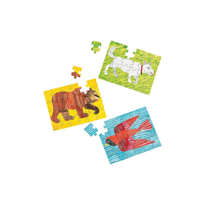 Fun Express - Brown Bear Puzzles for Birthday - Toys