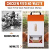 Galvanized Automatic Chicken Feeder No Waste 20lbs Large Metal Chicken