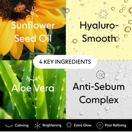 LOOPS DOUBLE TAKE - Glow Hydrogel Face Mask - Calms and Soothes Skin’s Surface - Helps Refine Pores and Brighten for a Flawless Face - Leaves You Glowing and Luminous - For All Skin Types - 5 Pc