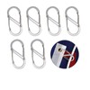 GIYOMI 6 PCS Flags Snaps Hooks, Flag Pole Clip Snap