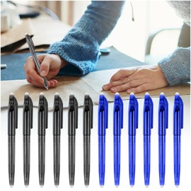 lyforx 12pcs Heat Erasable Pens for Fabric Fabric Marking Pens Fabric Markers for Quilting Sewing DIY Dressmaking Fabrics Tailors Chalk
