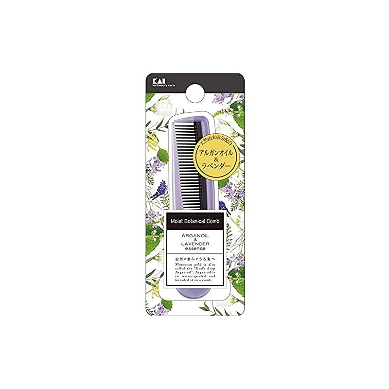 Kai Corporation Moist Botanical Comb (Folding Litatami)